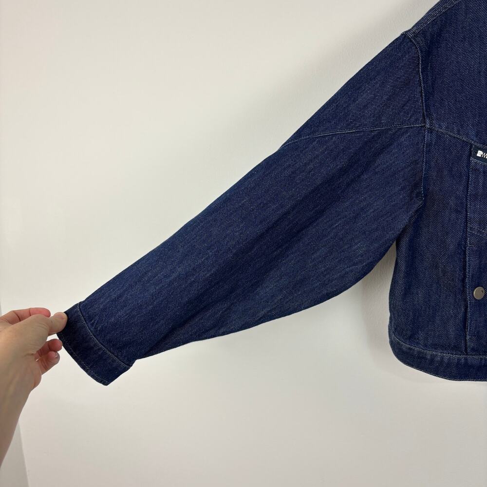 Pilcro Anthropologie Super-Soft Denim Moto Jacket Small - Picture 6 of 13